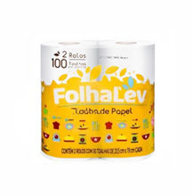 Papel Toalha Folha Lev (2 Rolos) - SKI Embalagens